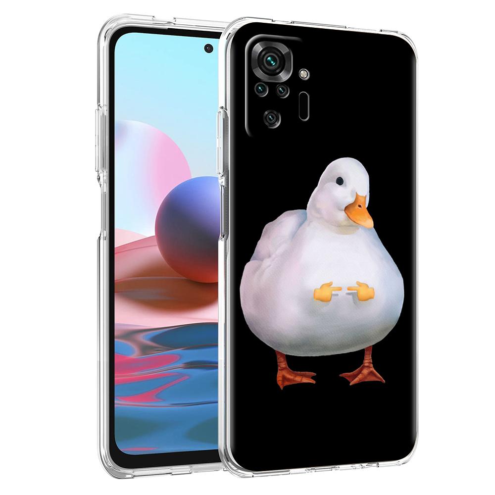 Мультяшный Утенок Сомнения Чехол для Телефона Для Xiaomi Redmi Note 12 4G 11 10 Pro 5G 10C 10S 9S 9 9T 8T 9C 9A 8 8A 7 K50 K40 Игровой Чехол