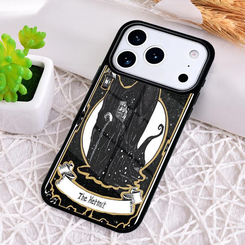 Таро Карта Отшельник Мягкий Ударопрочный Чехол для Телефона для iPhone 17 Air 16e 15 11 12 14 13 Pro Max Чехол Coque