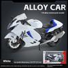 1/9 SUZUKI HAYABUSA Motorcycle Model, Rearview Mirror Removable, Simulated Lighting, Adult Collectible Ornaments, Boy Gifts