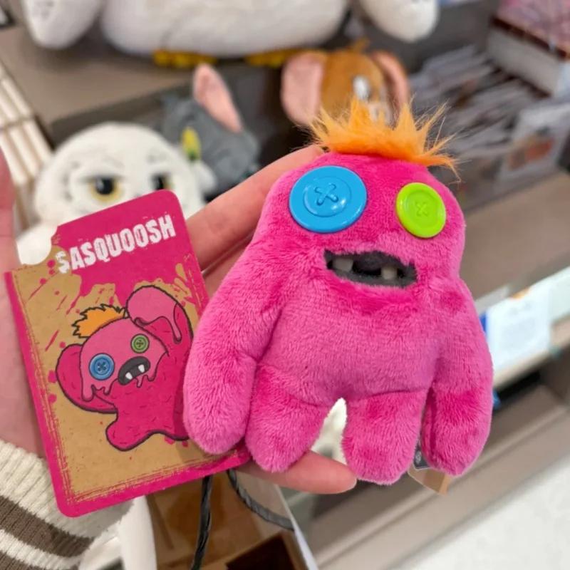 100% Fuggler Забавные Уродливые Зубастые Монстры Плюшевые Игрушки Брелок Fugglers Малыш Розовый Плюшевые Куклы Подвеска Подарки Без Коробки