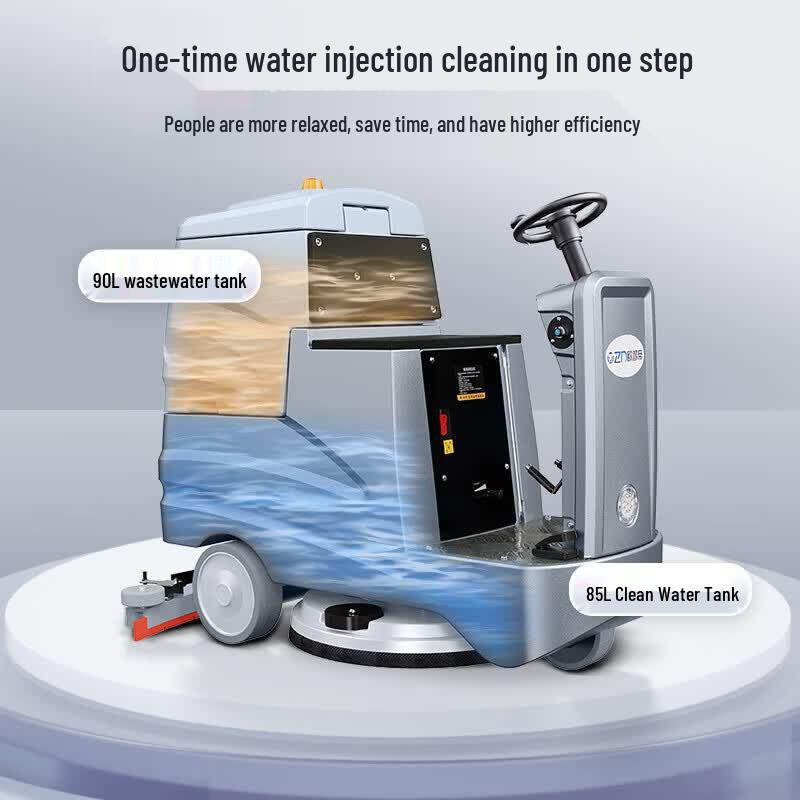 Ouzhidi Commercial Electric Ride-On Scrubber Dryer CN plug (adapter included)