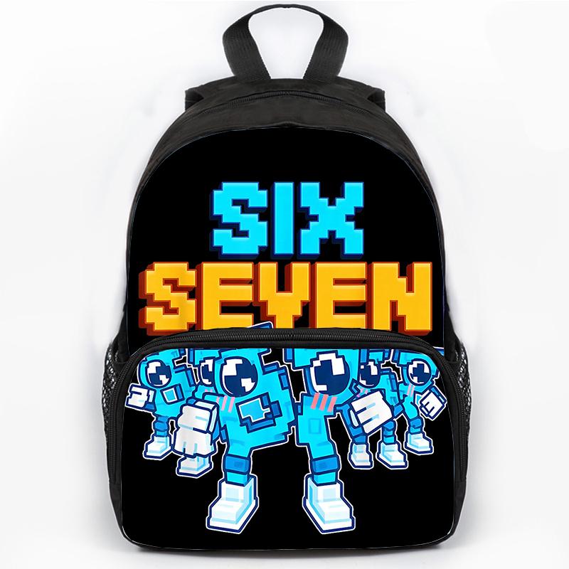 Steal A Brainrot Six Seven Backpack For Primary School Students Bags Brainrot 67 Backpack 3D Cartoon School Bag for Children Bag