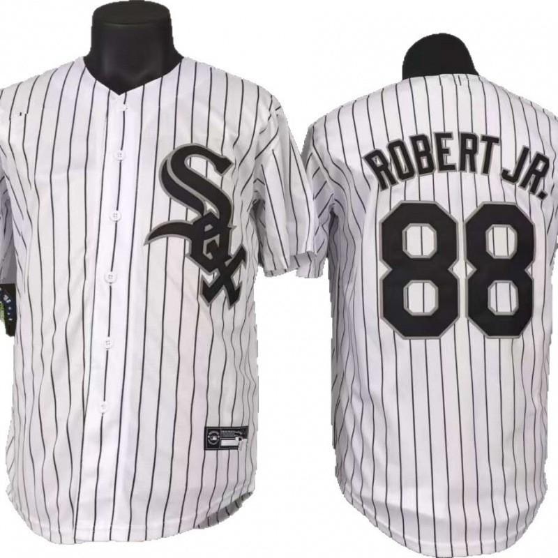 Chicago White Sox 88 Baseball Jersey Short Sleeve Men Women Unisex Cotton Blend Embroidered Striped Uniform Top