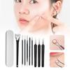 Yousheng 1 Set Blackhead Removal Tool Double-head Sharp Portable Safe Comedones Acne Pimple Blemish Whitehead Extractor Tweezers Makeup Tools