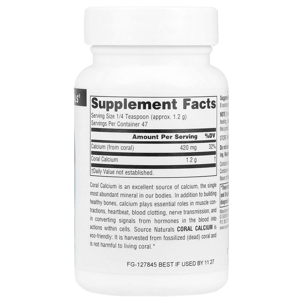 Source Naturals Порошок кораллового кальция 56,7 г (2oz)