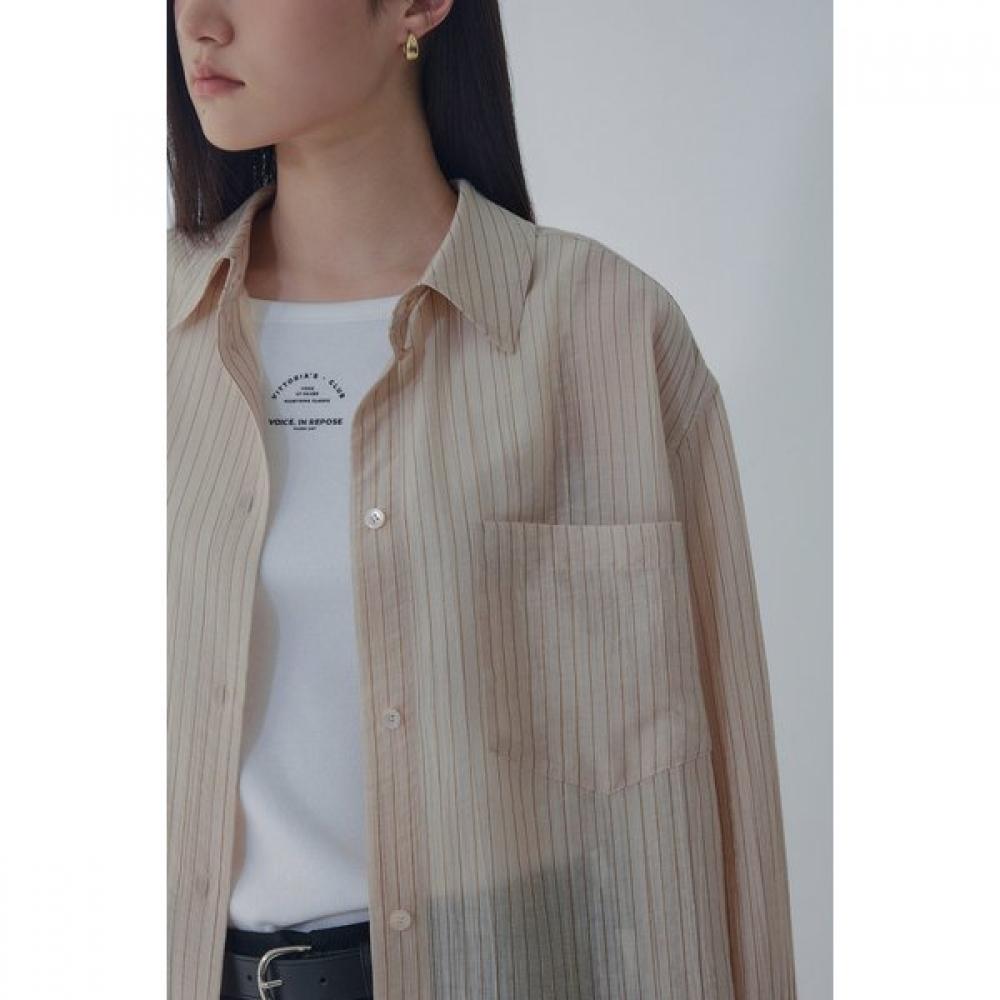 Vov Sheer Stripe Regular Fit Shirt 7156360802
