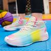 Мужские баскетбольные кроссовки Edwards generation rainbow, повседневные спортивные кроссовки с амортизацией, студенческие кроссовки с низким верхом для соревнований