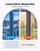 Clear PVC Strip Curtain, 30.8 m Length x 30.5 cm Width, Plastic Door Strip Bulk Roll, Walk in Freezer Cooler Curtain Strips for Doorways of