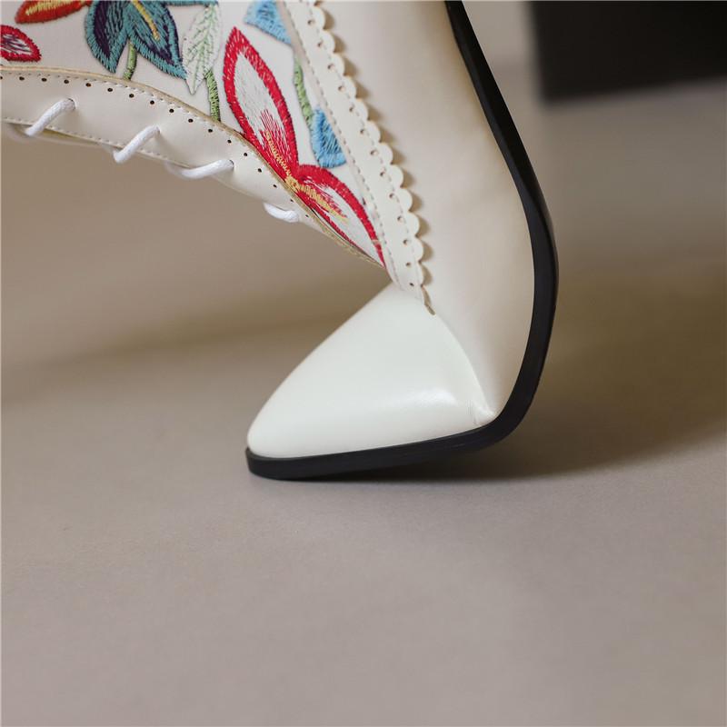 Женские ботильоны на высоком каблуке, осень-зима, новые, симпатичные, толстые каблуки, цветные, на фоне больших размеров сапог