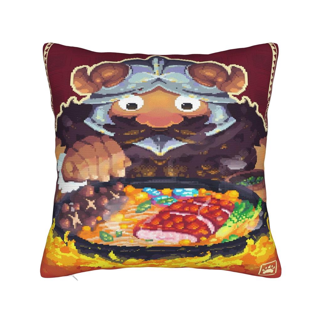 Dungeon Meshi Senshi Anime Pillow Case Funny Pillow Cover Square Pillowcases For Living Room Chair