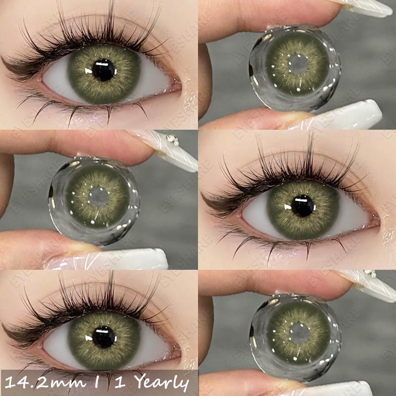 Контактные линзы для женщин, контактные линзы для макияжа Pataya для глаз, синие, коричневые, фиолетовые цветные линзы, 2 шт., годовые цветные линзы для глаз