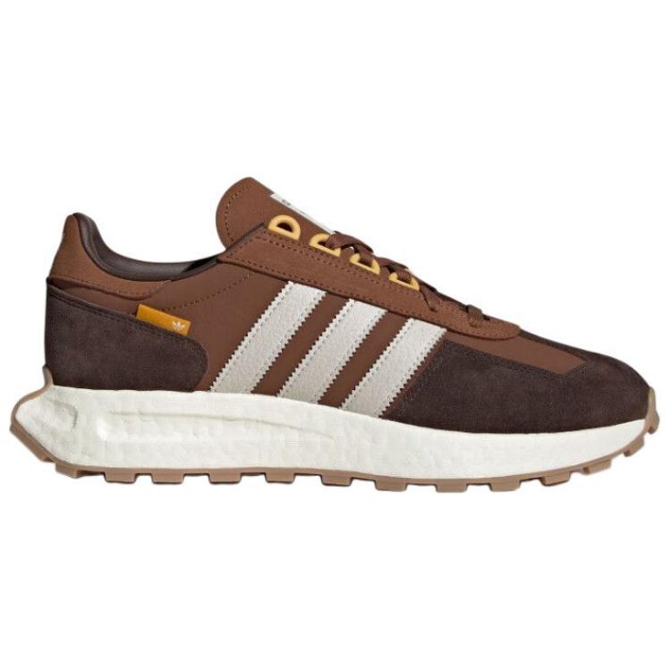 Adidas Originals Retropy E5 Boost Comfortable Versatile Non-Slip Wear-Resistant Low-Top Running Shoes Unisex Running Shoes Brown Yellow JQ0006