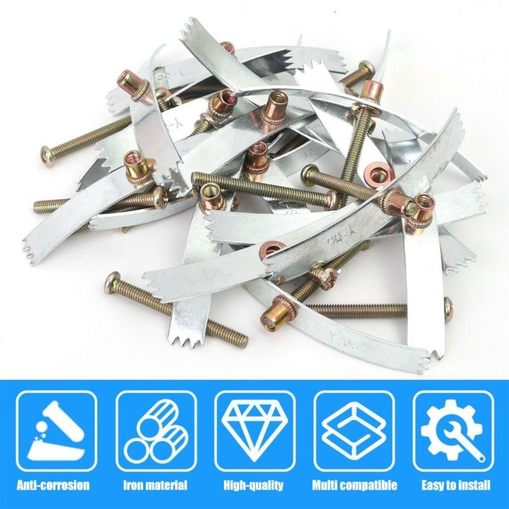 10Sets 65-75mm Dark Box Repair Screw Embedded Junction Box Repairer  for Dark Box Damage Repair