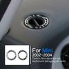 Для Mini Cooper Hatch One R50 R53 2002 2003 2004 приборная панель автомобиля противозапотевающая трубка наклейка из углеродного волокна кольцо украшение интерьера