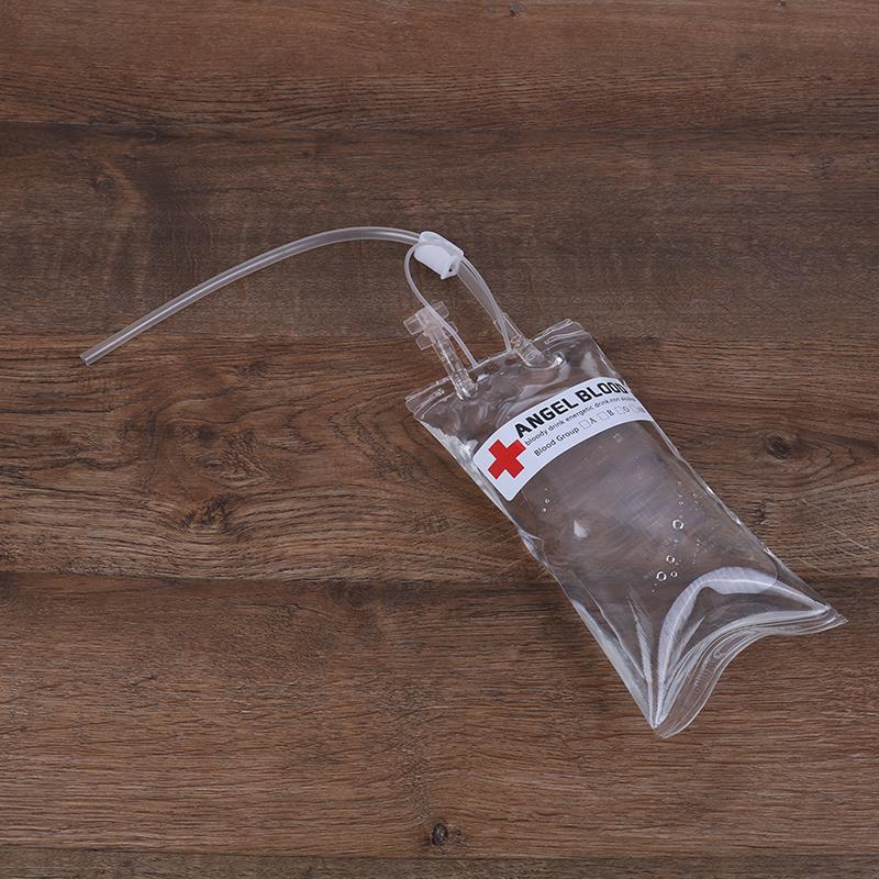 500 мл многоразовый мешок для крови для напитков на Хэллоуин, длинный мешок для наполнения трубок