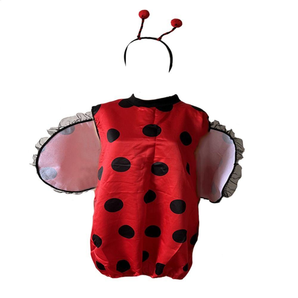 Leg Sleeves Halloween Bee Costumes with Wings Halloween Cosplay Ladybug Set European and American
