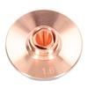 Laser Nozzle Cutting Machine Head Cutter Dual Optical Fibre Chrome Plated Copper 1.6mm  0.06in