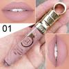 20 Colors Waterproof Long Lasting Matte+Shimmer Lipstick Mental Beauty Lip Gloss