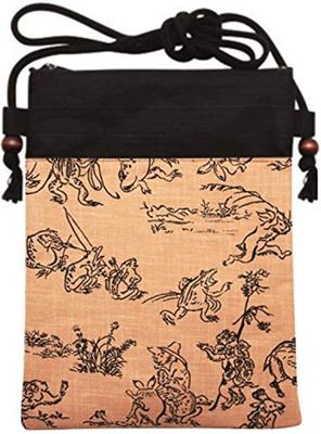 Maruzen Choju Giga Животные 22 x x см Сумочка, (Мультяшные картины), Коричневый, 1.5 26.5