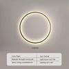 Black Modern Circular LED Wall Lamp Home Designer Home Decor Circle Nordic Wall Light Lustre Living Room Bedroom Wall Sconces