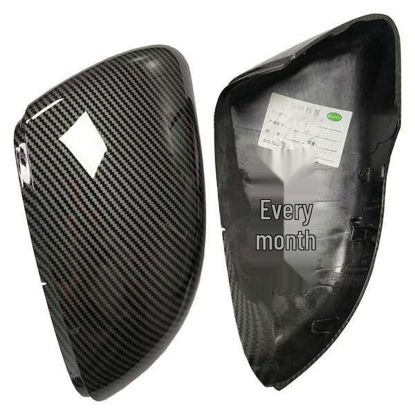 Volkswagen High-End Model Carbon Fiber Texture Plastic Rearview Mirror Cover.
