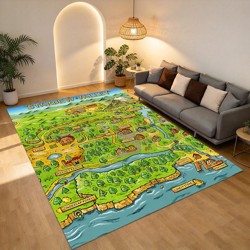 Stardew Valley Living Room Nonslip Area Rug Soft Carpet For Bedroom Game Playroom Sofa Office Home Decor Doormat Christmas Gift C9261983