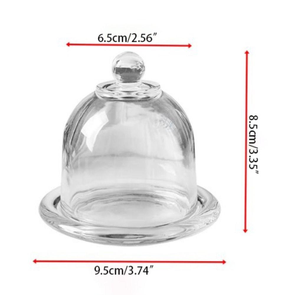 Glass Craft Dessert Storage Stand Transparent Dessert Table Ornaments Cake Serving Tray Hotels