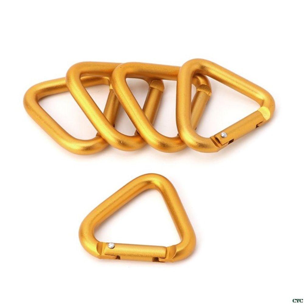 Hiking Kettle Clip Triangle Metal Accessories Aluminum Zinc Zinc Alloy Carabiner Keychain Hook Buckle