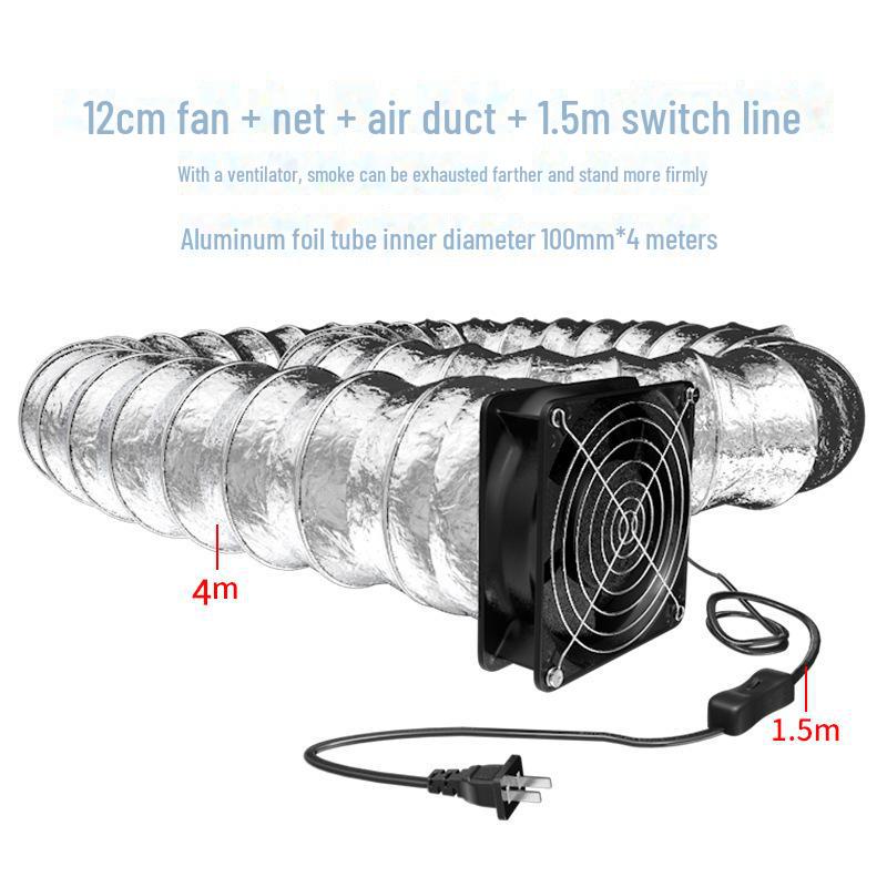 Компактный двухцелевой паяльный дымосос и вытяжной вентилятор