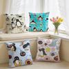 PPingu Cartoon Cute Cushion Cover Square Short Plush Pillow Case Living Room Sofa Home Decor Funda X