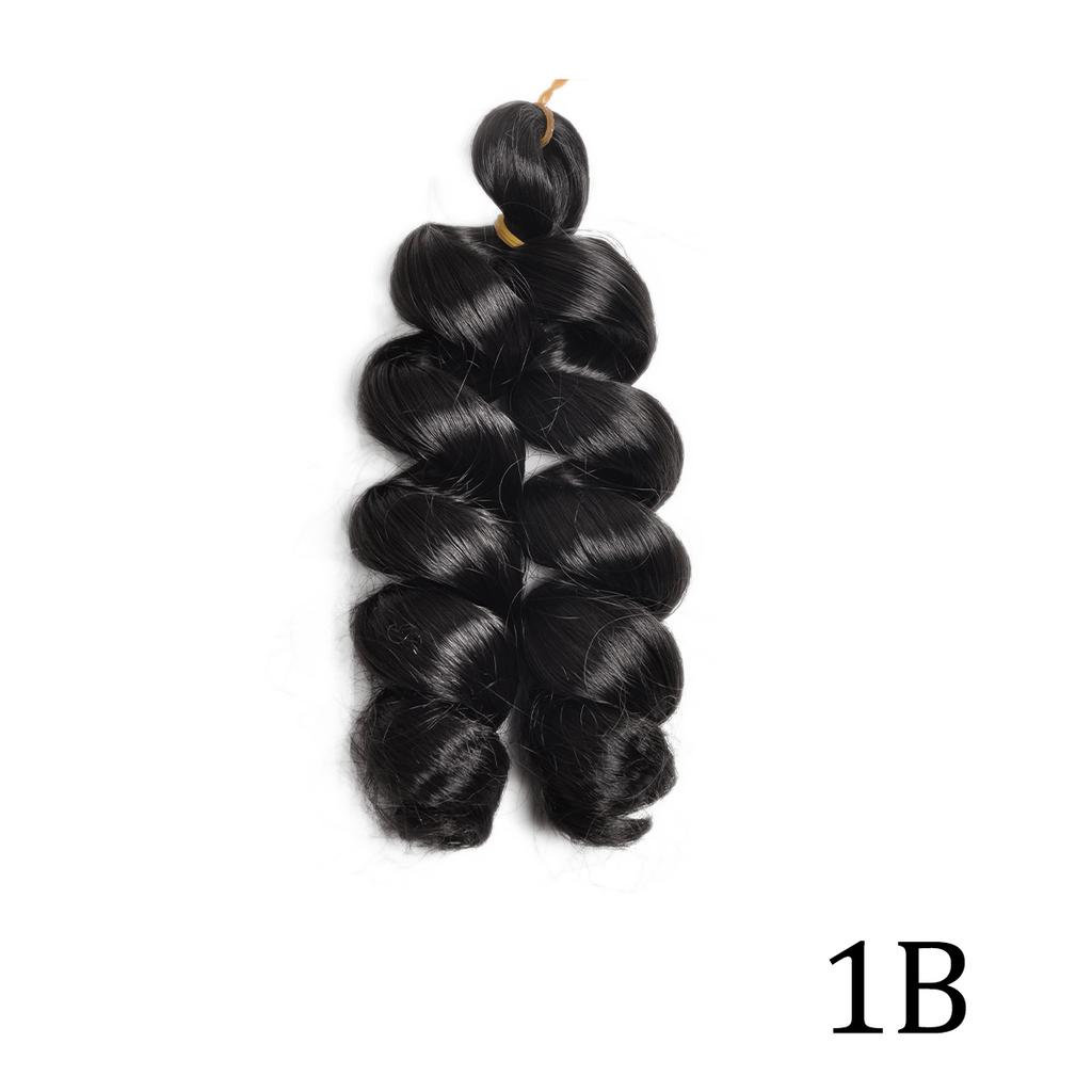 French Curly Braiding Hair Synthetic Pre Stretched Bouncy Braiding Hair Easy Braid Curl Braids Lightweight Wavy Hair Extensions