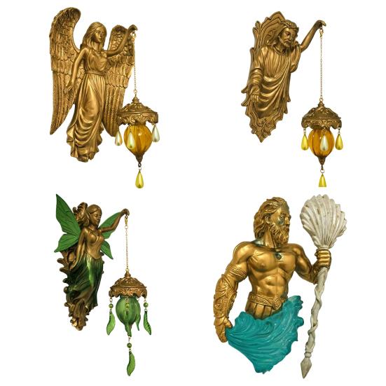 Винтажный настенный светильник Русалка/Фея/Ангел/Богиня Ночник Декоративный настенный бра для спальни гостиной отеля ресторана