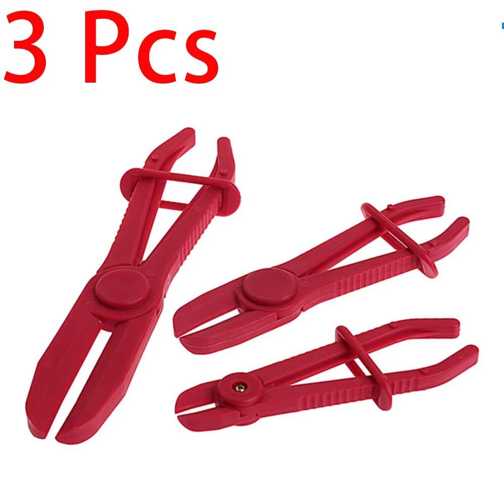 3Pcs Set Hose Tube Clamp Pliers Tool Car Brake Fuel Water Line Clamp Oil Pipe Plier Hose Clamp Removal Tool Automobile Repairing