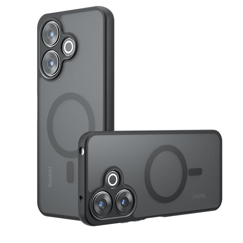 Для Redmi 13 Note 13R Poco M6 Чехол Матовый Magsafe Ударопрочный Встроенный Угол с воздушной подушкой Не желтеющий материал Мягкая обложка