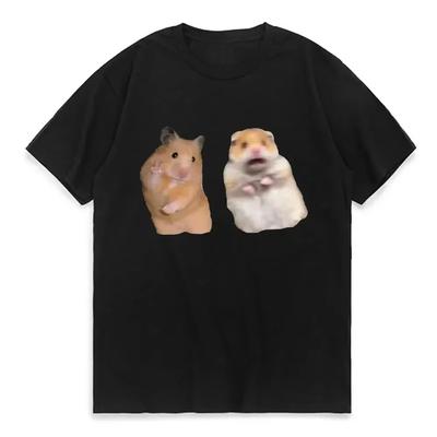 Забавная футболка с кричащим хомяком Подарок для любителей грызунов и морских свинок мужская женская футболка Летняя хлопковая футболка Осенне-зимнее нижнее белье