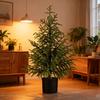Искусственная сосна Норфолк Реалистичная Искусственная Комнатная Рождественская Елка в Горшке для Прихожей Гостиной