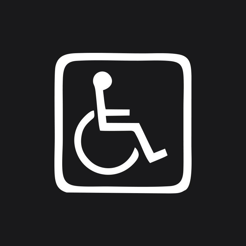 High Quality Disabled Access Car Sticker 13.5cm Handicap Wheelchair Symbol Scratch Resistant Vinyl Decal for Auto Window