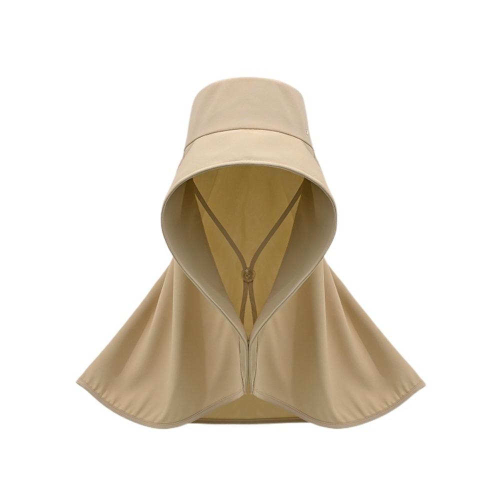 Solid Color Outdoor Beach Hat Breathable Sun Protection Cap Wide Brim Sunhat  Outdoor Activities