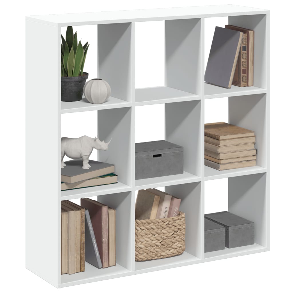 Room Divider Bookshelf White 102x29x103.5 cm Engineered Wood