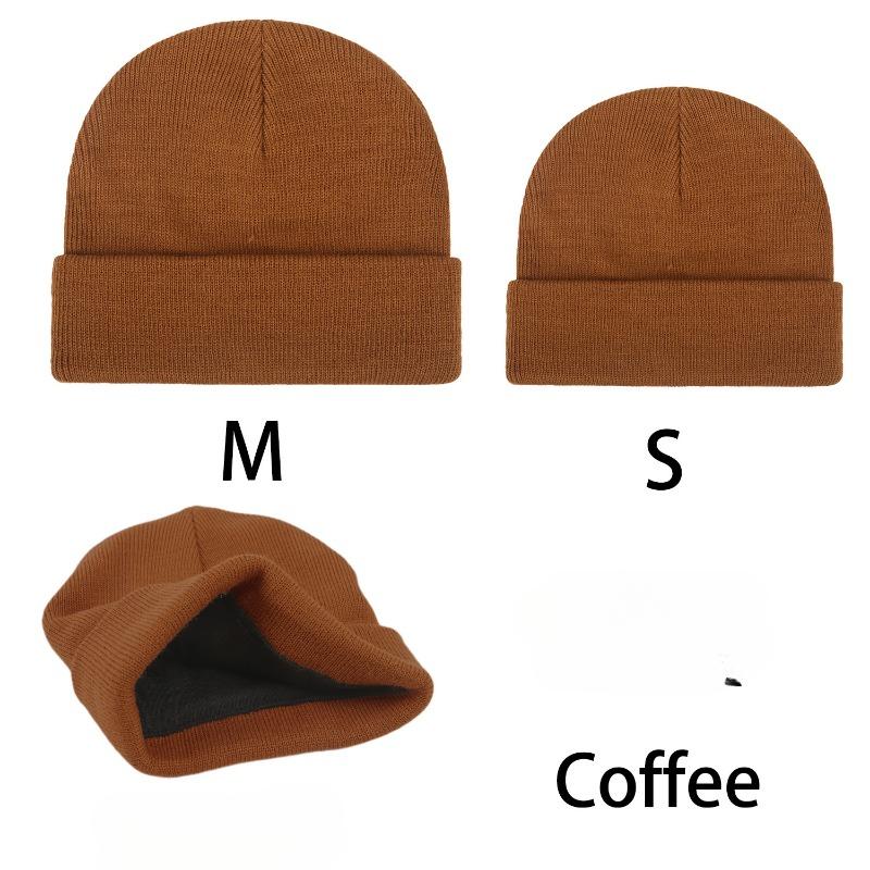 Popular Children's Adult Autumn Winter Knitted Hats Parent-child Woolen Hat