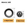 Для VW Volkswagen Jetta MK5 Golf 3D ABS Полый Накладка-эмблема на центр руля автомобиля для Volkswagen Passat MK6 MK7 CC Pol