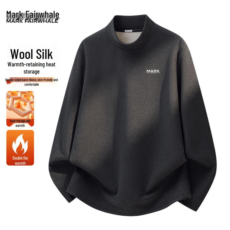 Mark Fairwhale Wool-Silk Fleece-Lined Thermal Long-Sleeve T-Shirt