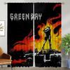 Blackout Curtains 2 Pieces Rock-Green Day Living Room Curtain Curtains for Bedroom Shades Partition Kitchen Elegant Camera Child