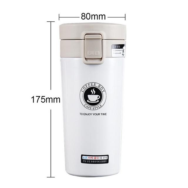 Thermos Coffee Mug Double Wall Stainless Steel Tumbler Vacuum Flask Bottle Thermo Tea Mug Travel Thermos Mug Thermocup