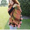 Soft Scarf Winter Cashmere Scarf Women'S Warm Cashmere Blanket Scarf Women'S Shawl Thick Square Scarf