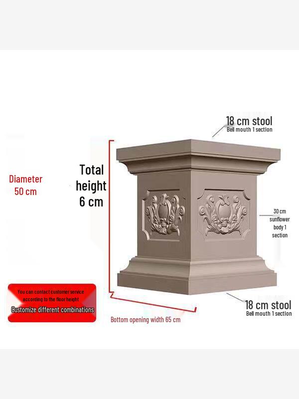 Квадратная форма для римской колонны для бетонных ограждений и балконов