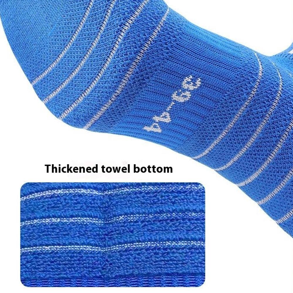 PORFIN 1 Pair M Size 34 - 38 Professional Football Socks Breathable High Tube Thickened Training Socks