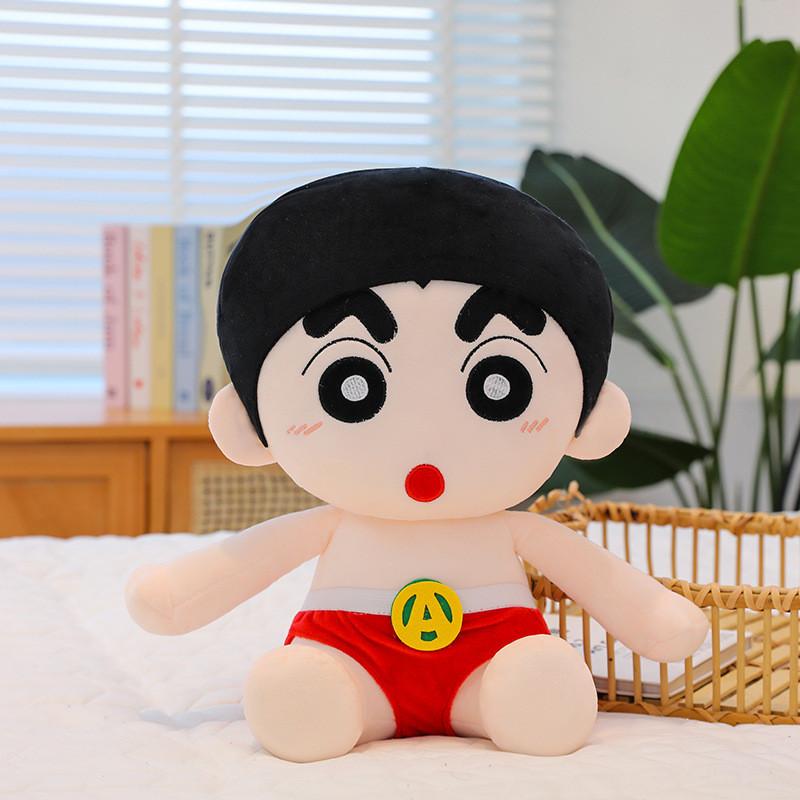 Shin Crayon Chan Cute Animal Plush Toy With Soft Short Velvet Fans Kid Doll Gift