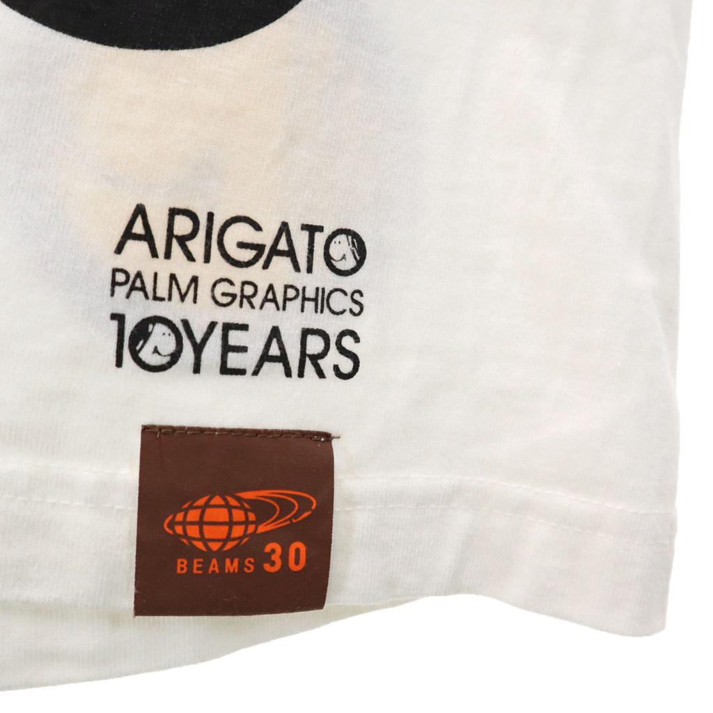 BEAMS T Palm Graphics Palm Graphics Collaboration Smile Print Short Sleeve T-shirt Men's Used