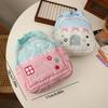 High Quality House Pattern Handbag Portable Multifunctional Embroidery Bag Large Capacity Cosmetics Storage Bag
